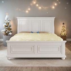 King bed frame King bed frame brand new in the box cama king 🆕