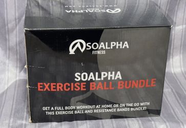 SoAlpha Fitness Exercise Ball Bundle