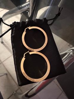 Gold earrings