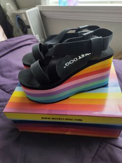 NIB Rocket Dog Platform Sandals Wedges y2k style size 7