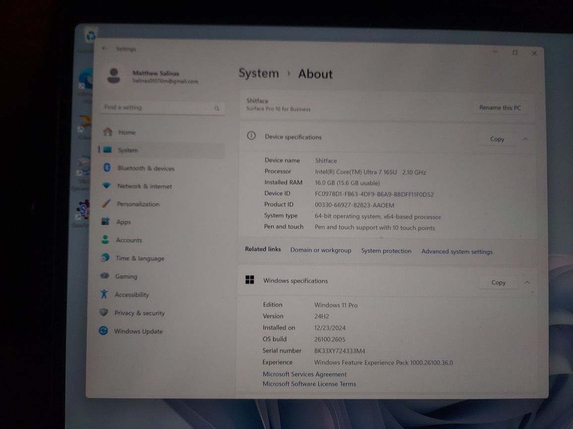 Surface 10 business pro