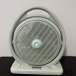 SPT 14-Inches 120 -Volt 3 -Speed Indoor Green Oscillating Box Fan