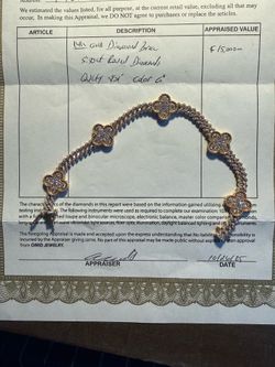Gold diamond Van Cleef bracelet