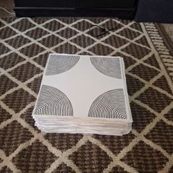 Floor Tile, Peel And Stick 75sqft