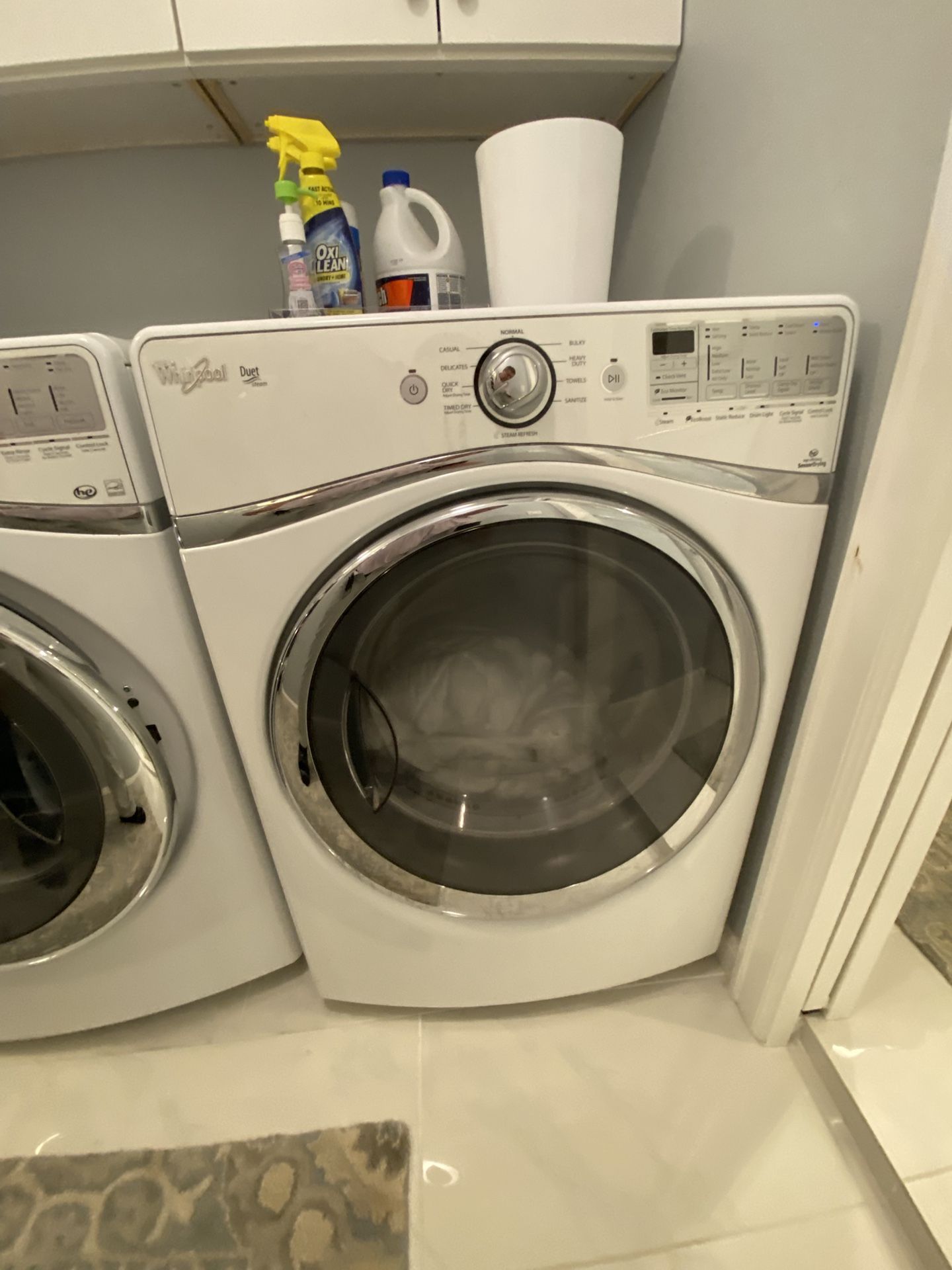 Whirlpool Duet set With Steam. Good Condition Washer And Dryer