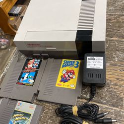 Nintendo NES With 3 Games + Controller  $120