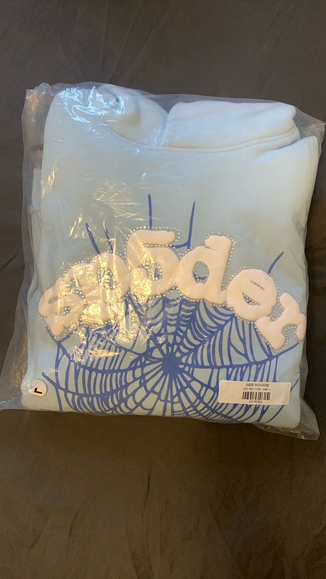 Sp5der Web Hoodie ‘Sky blue’