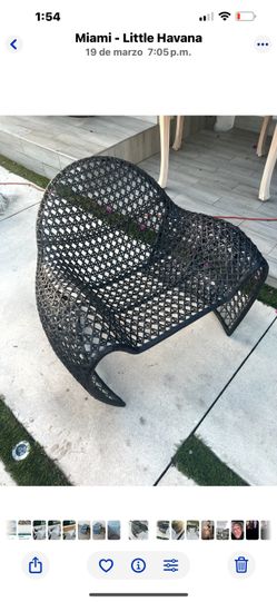 Bella Lounge Chair  metal frame cover on leather . Only 1