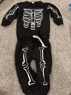 2T Skeleton costume