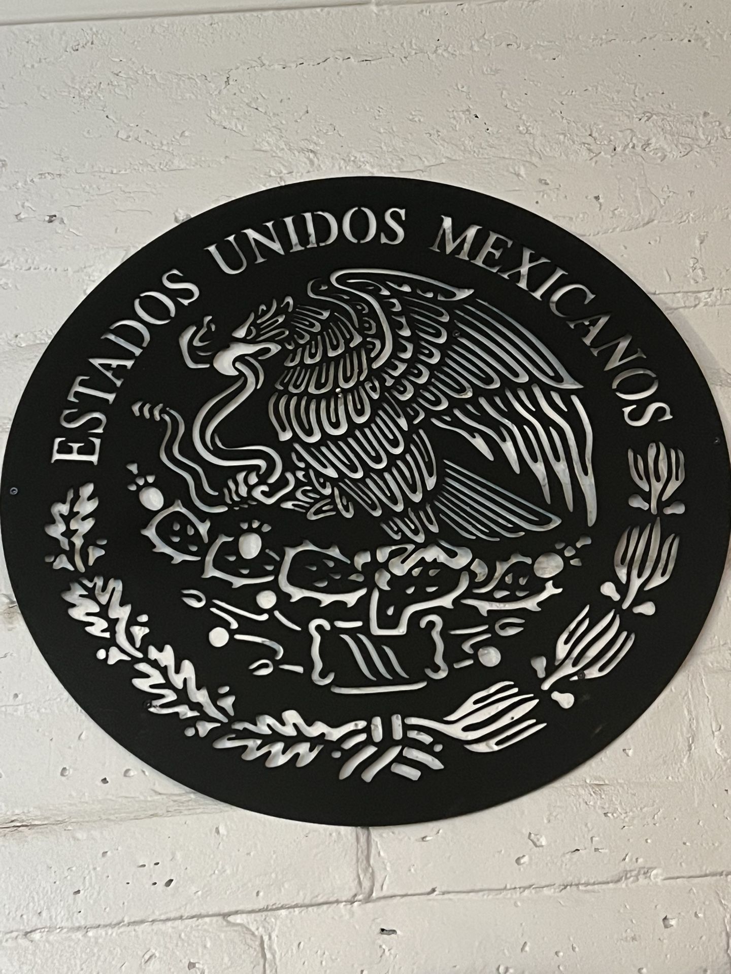 Escudo Mexican 30x30 METAL 16 Gauge