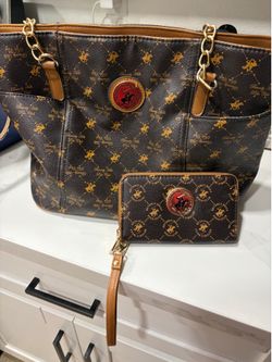 Ralph Lauren Brown Tote with matching Wallet