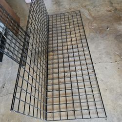 2 Metal grid Hanging Racks