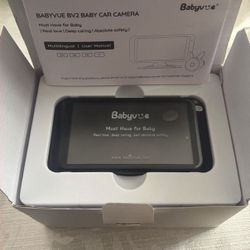 BABYVUE USB BABY CAR CAMERA PLUG-PLAY, 4.5" 1080P EASY SETUP BACKSEAT CAMERA WITH FLEXIBLE 360 ROTATION, CLEAR PICTURE REAR FACING CAR SEAT BABY MONIT