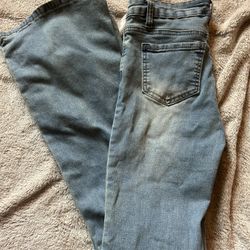 Blue Bootcut Jeans