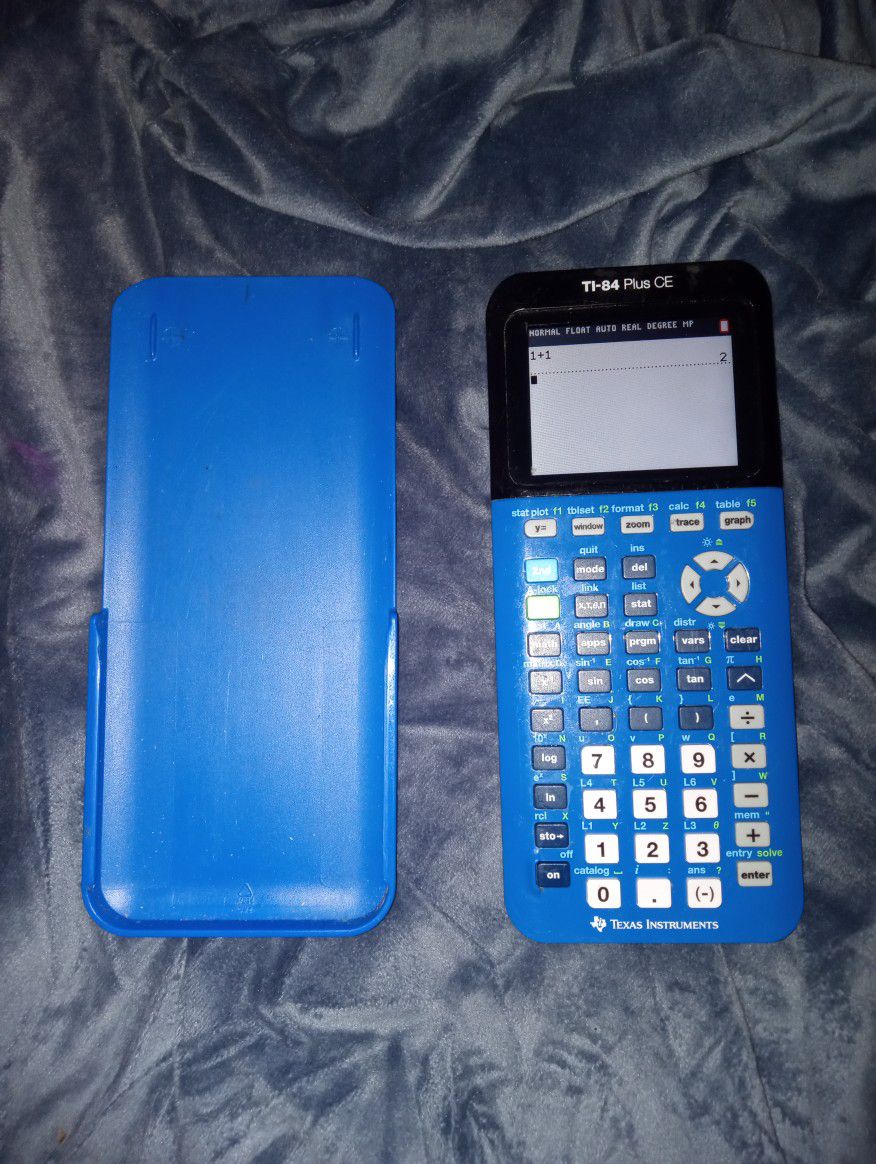 Texas Instruments Blue TI-84 Plus CE Graphing Calculator