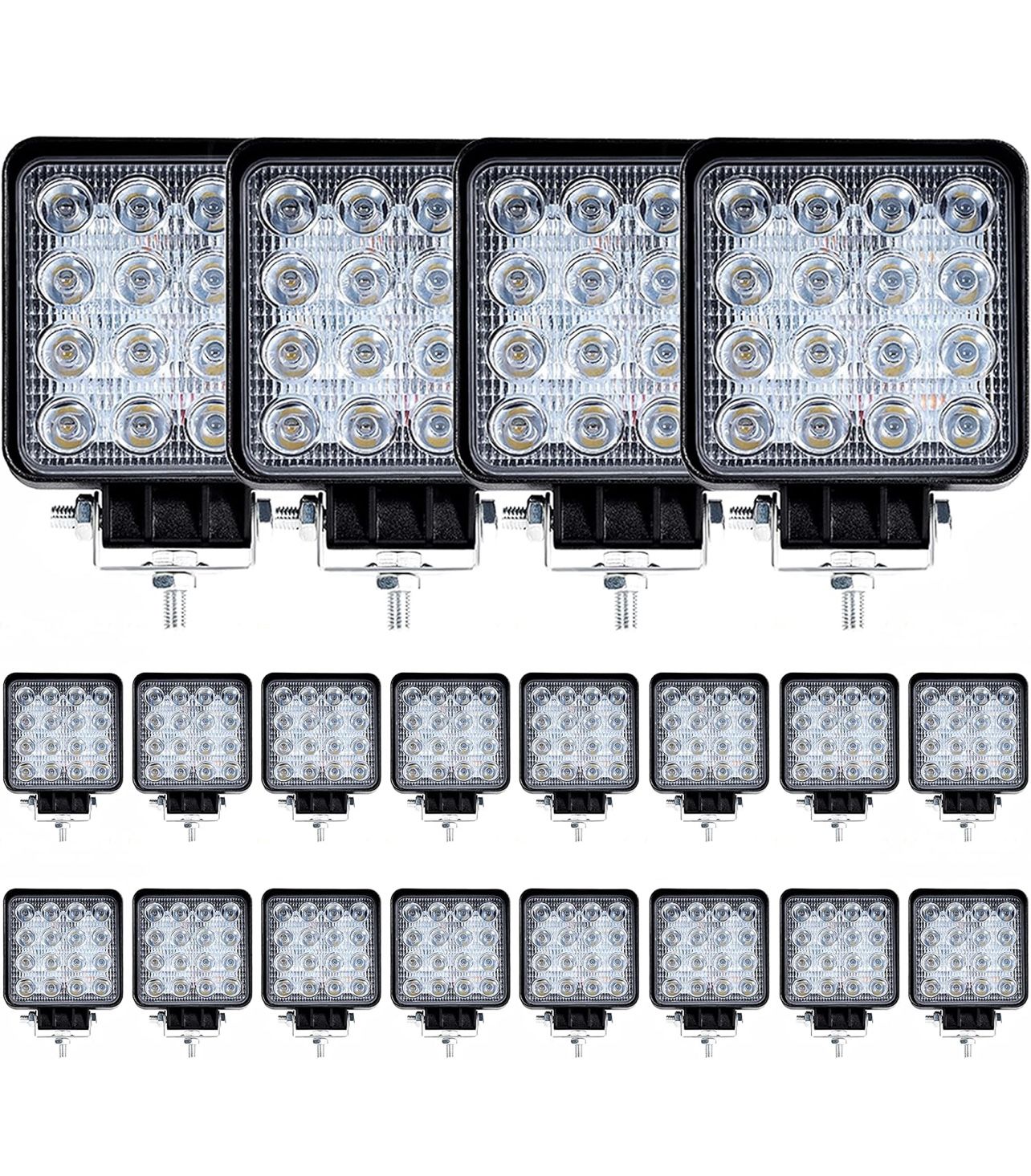 Led Spot Light: 20PC 48W Led Square Lights Truck Work Lights Off-Road Driving