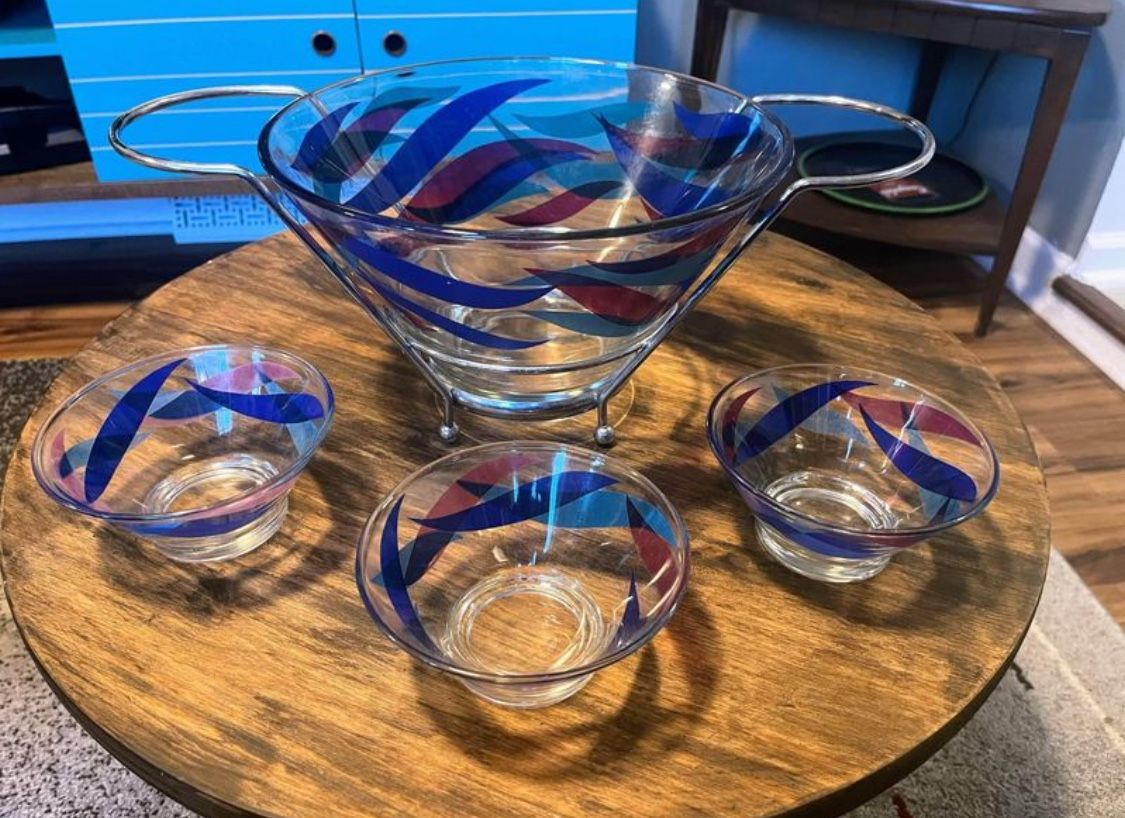 Antique Glass Bowl Set