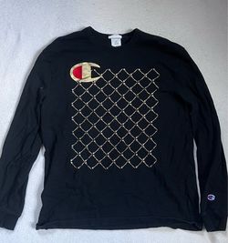 Champion Heritage Long Sleeve Shirt Size Large Black