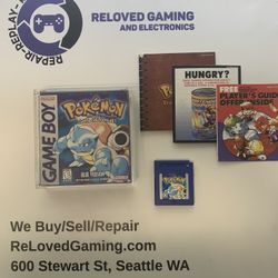 Gameboy Advanced Pokémon Blue CIB - Heavily Played But Complete - For Sale Or Trade