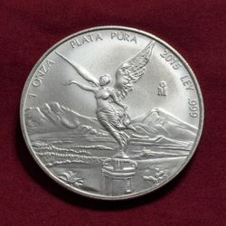 2015 Libertad Mexico silver .999 coin 1oz. 