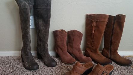 BORN Suede Collection of Boots