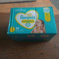 96 Pampers size 1