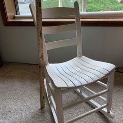White Rocking Chair 