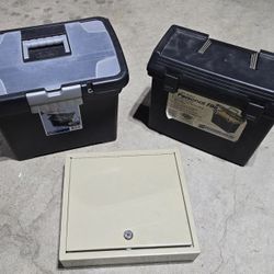 PORTABLE FILE BOXES & KEY LOCK BOX