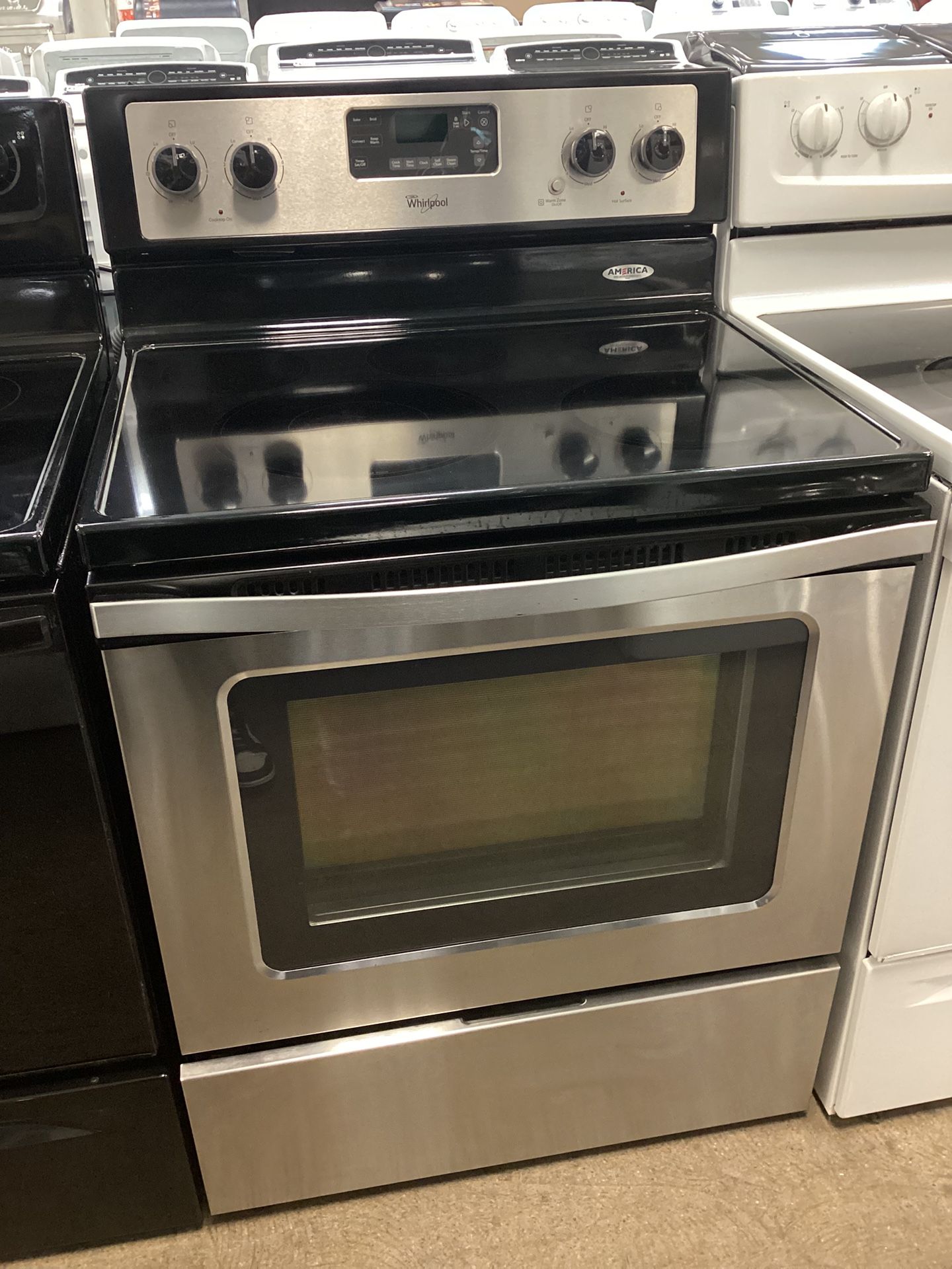 Whirlpool 5 Burners Electric Glass Top Stove