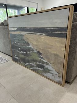 Wall Art Wooden Frame Abstract Painting