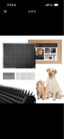 Dog and cat scat mats with spikes
