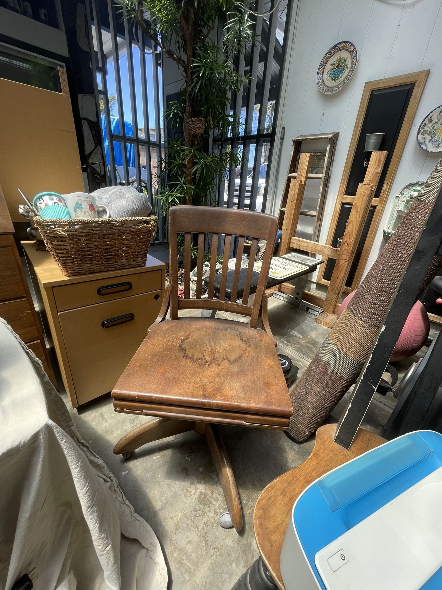 Antique desk chair