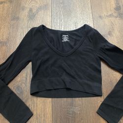 Junior Girls Black Long Sleeve Shirt Size Medium Large By Ambiance #3