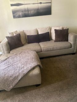 Large Sectional And Ottoman