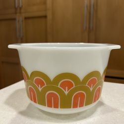 Vintage Pyrex #343 Arches/ Fish Scales 1.5QT Mixing Bowl