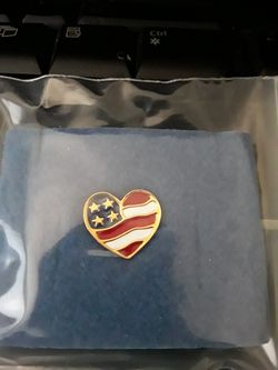 American heart pin