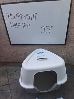 Hooded Corner Cat Litter Box
