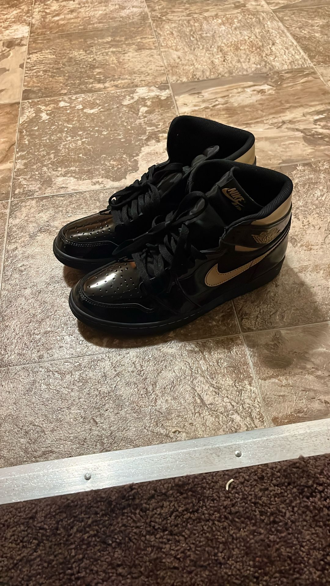 Jordan 1s Limited Edition Black And Gold NEW