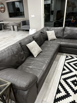 Sectional Leather Couch