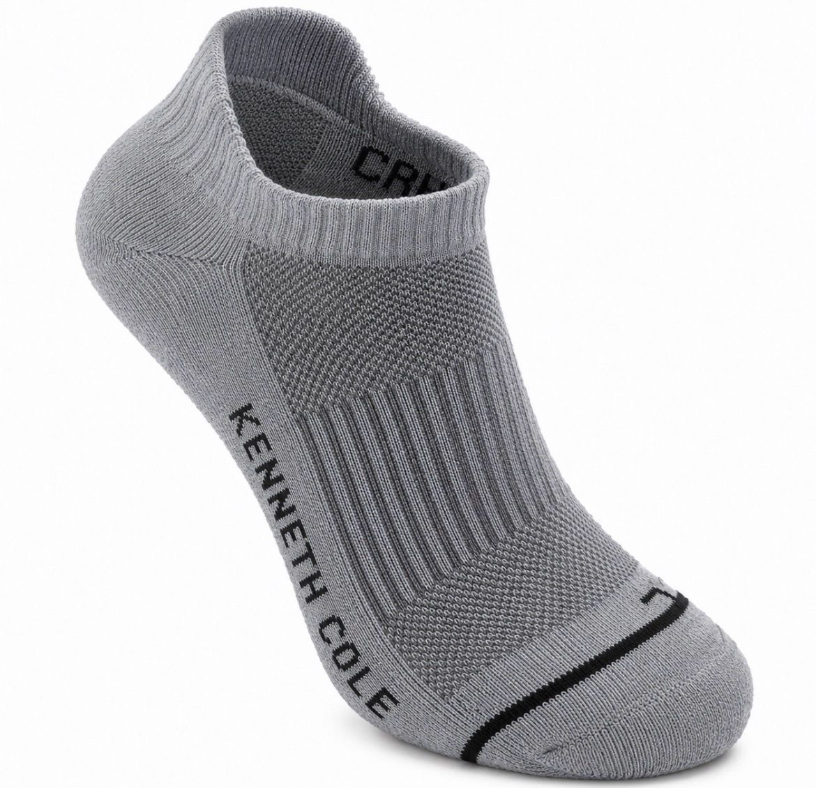 KENNETH COLE Light Gray Low-Cut Athletic Ankle Socks