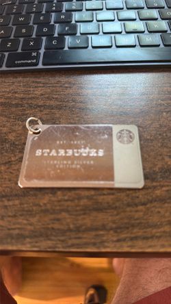 Sterling Silver Starbucks Card