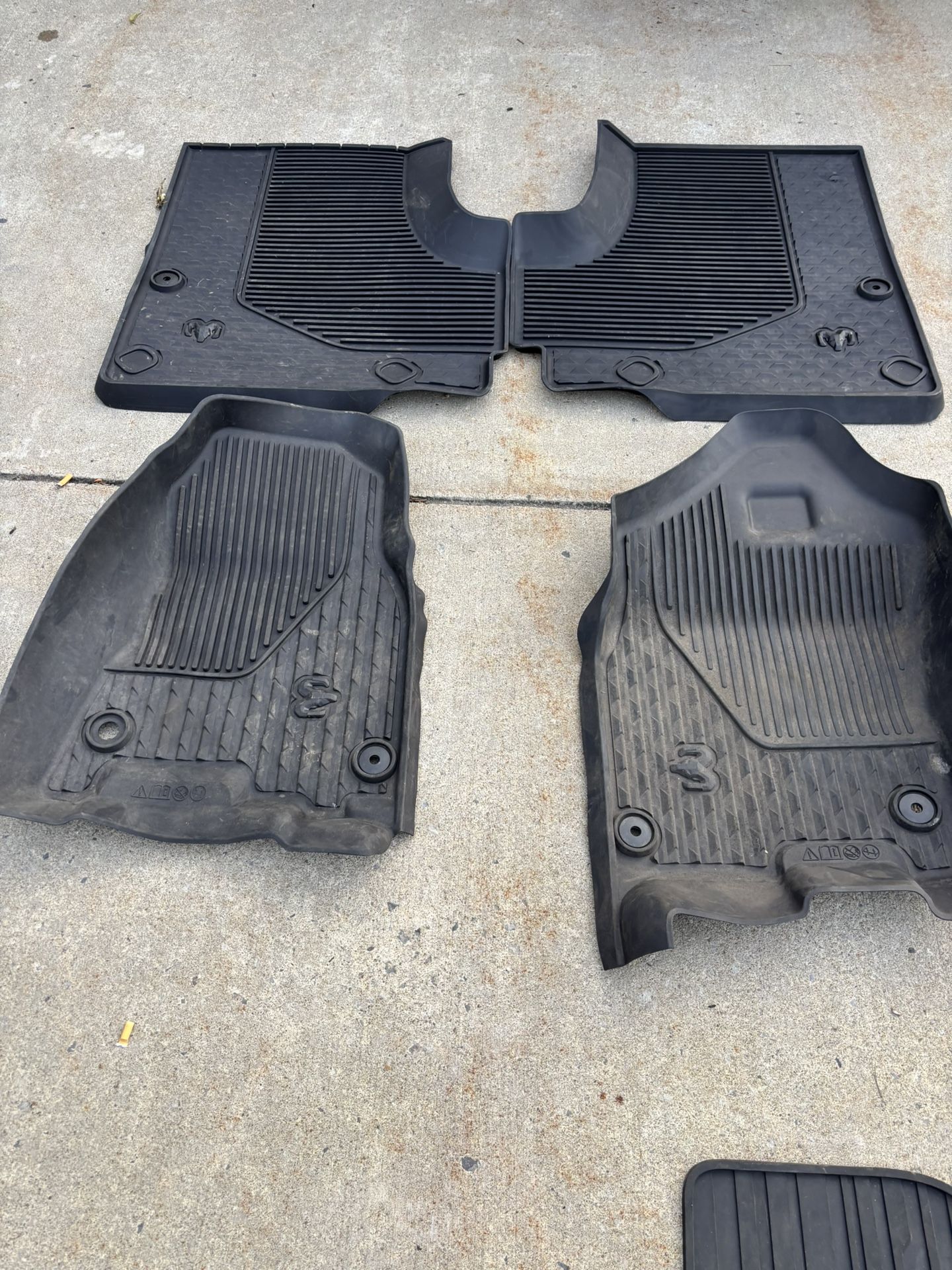 Ram 1500, 2500, 3500. All Weather Floor Mats