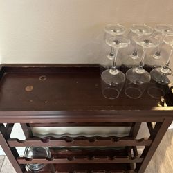 Cherry Wood Wine Rack