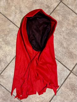 Red Halloween head covering