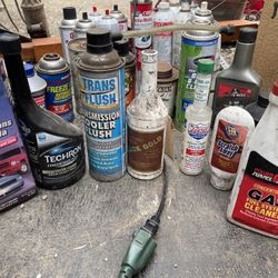 Box Of Car Fluids Seafoam Carb Choke Throttle Brake Radiator Cleaners & MORE