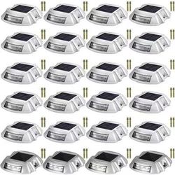 🟢 Driveway Lights 24-Pack Solar