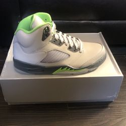 AIR JORDAN 5 GREEN BEAN $190