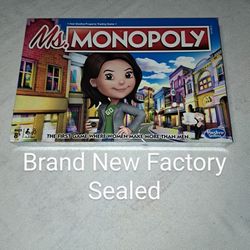Brand New Factory Sealed Ms. Monopoly Board Game
