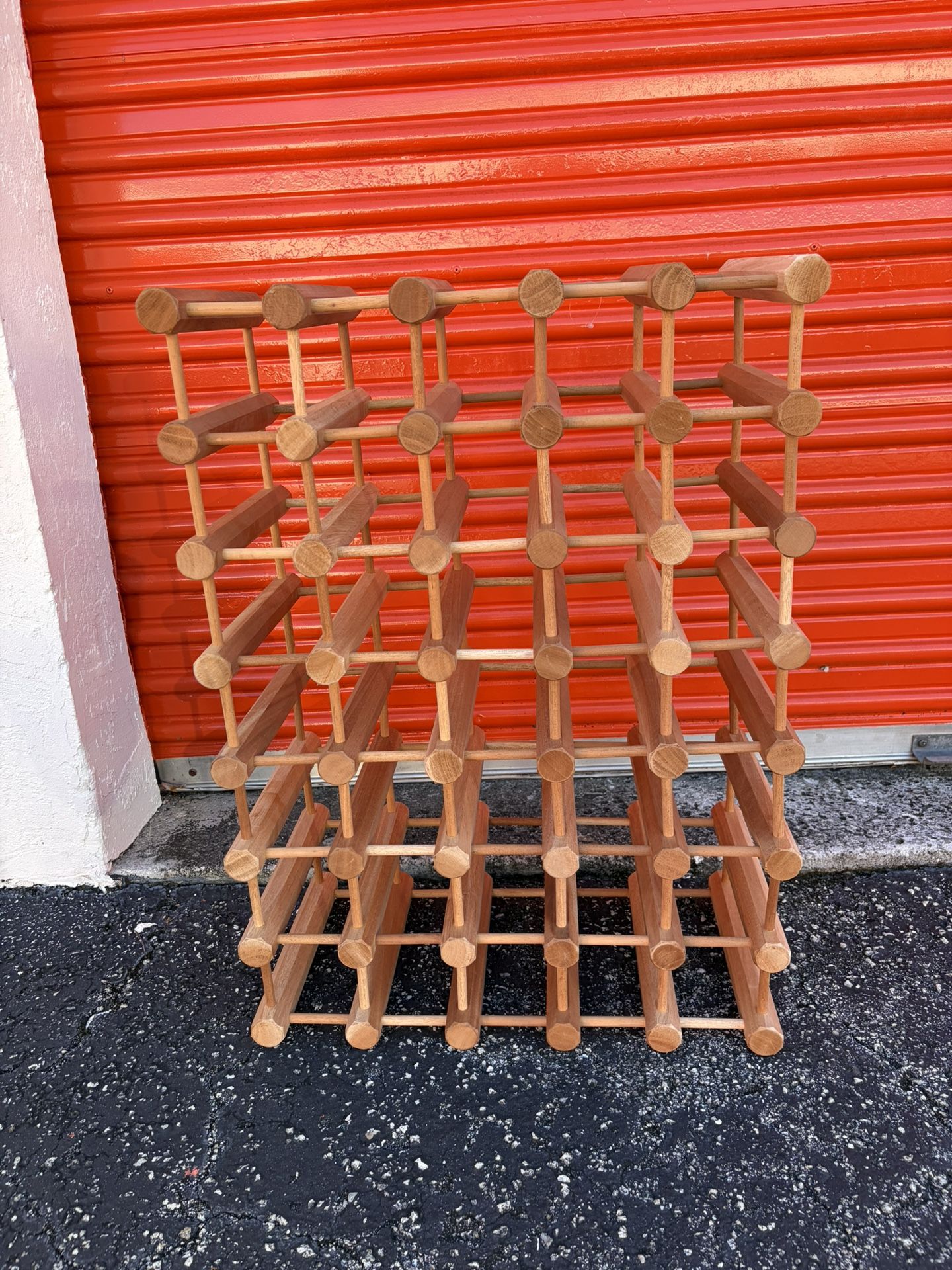 35 Bottle Wood Wine Rack