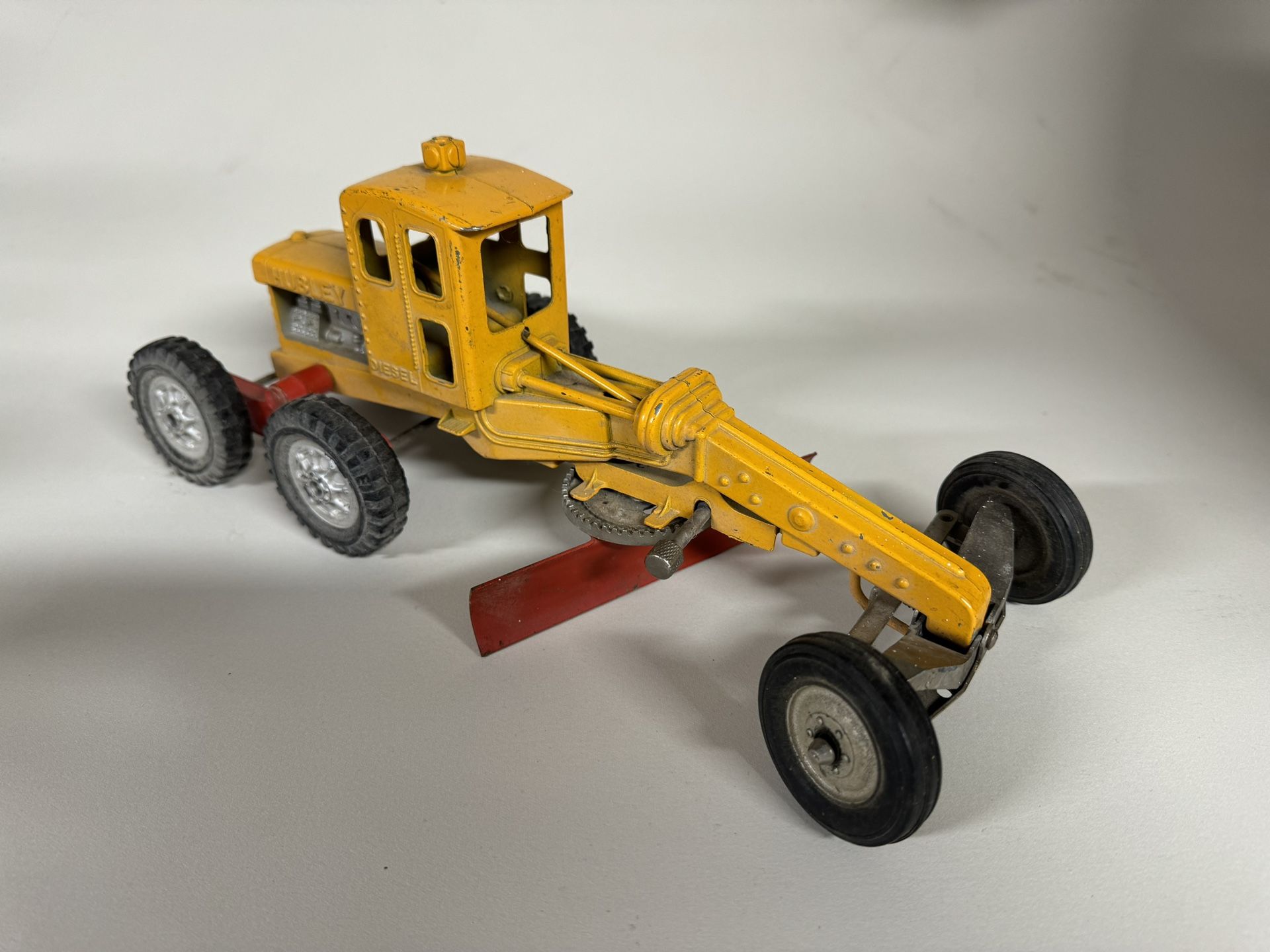 Vintage Toy Metal Grader By Hubley